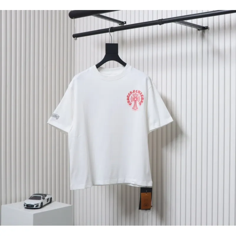 Chrome Hearts Digital Printed Crew Neck T-Shirt White