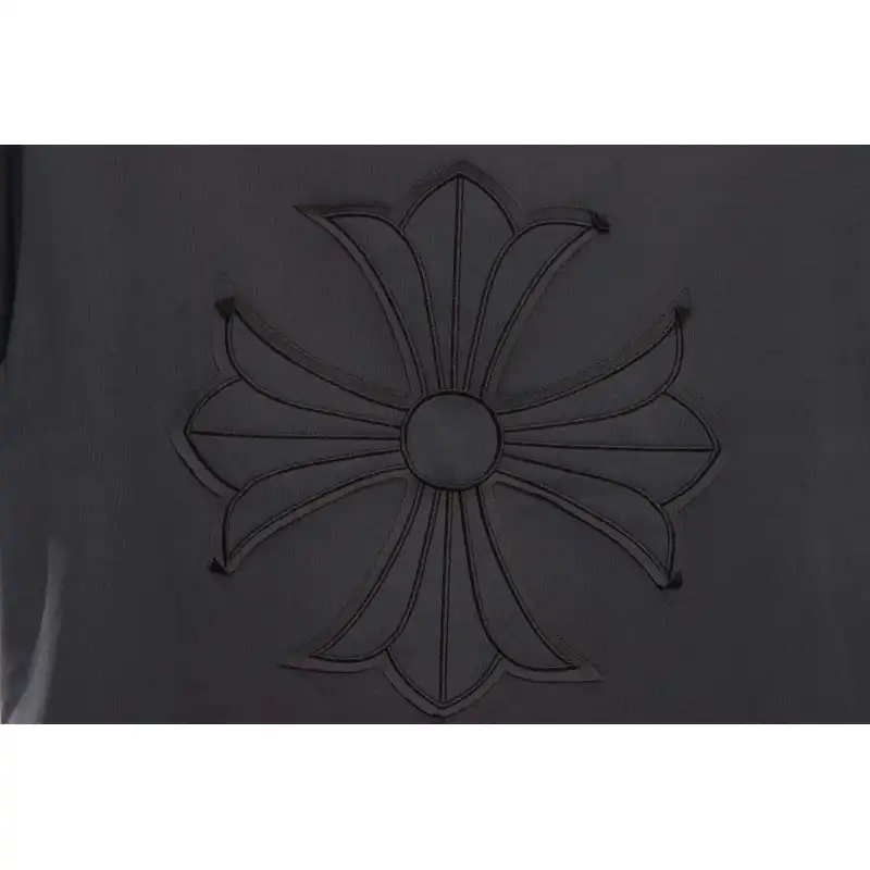 Chrome Hearts distressed cross logo short sleeves grey
