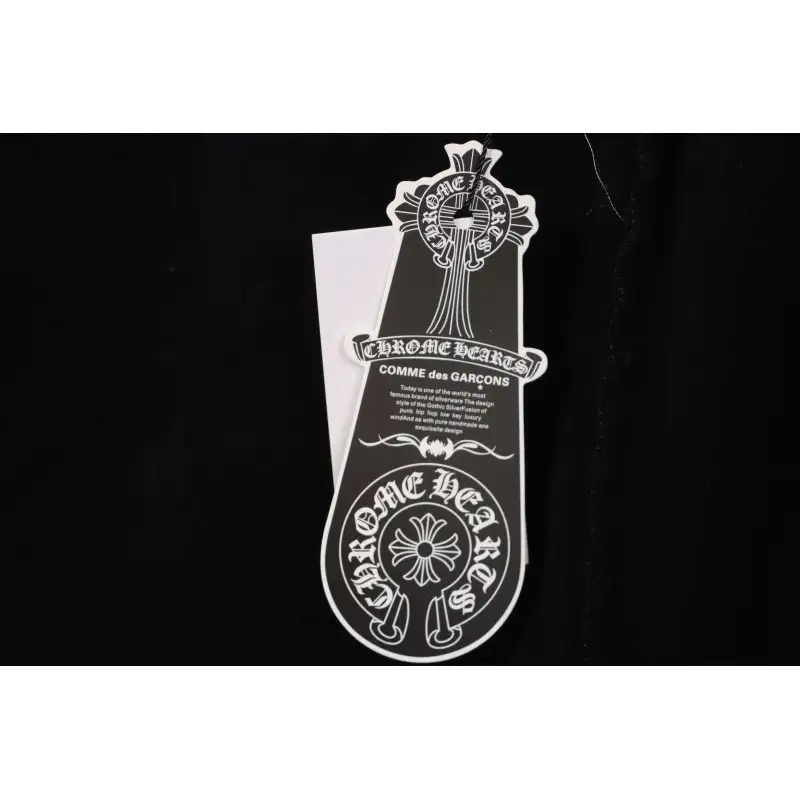 Chrome Hearts Distressed Patch Horseshoe Cross Shorts Black