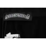 Chrome Hearts Distressed Patch Horseshoe Cross Shorts Black