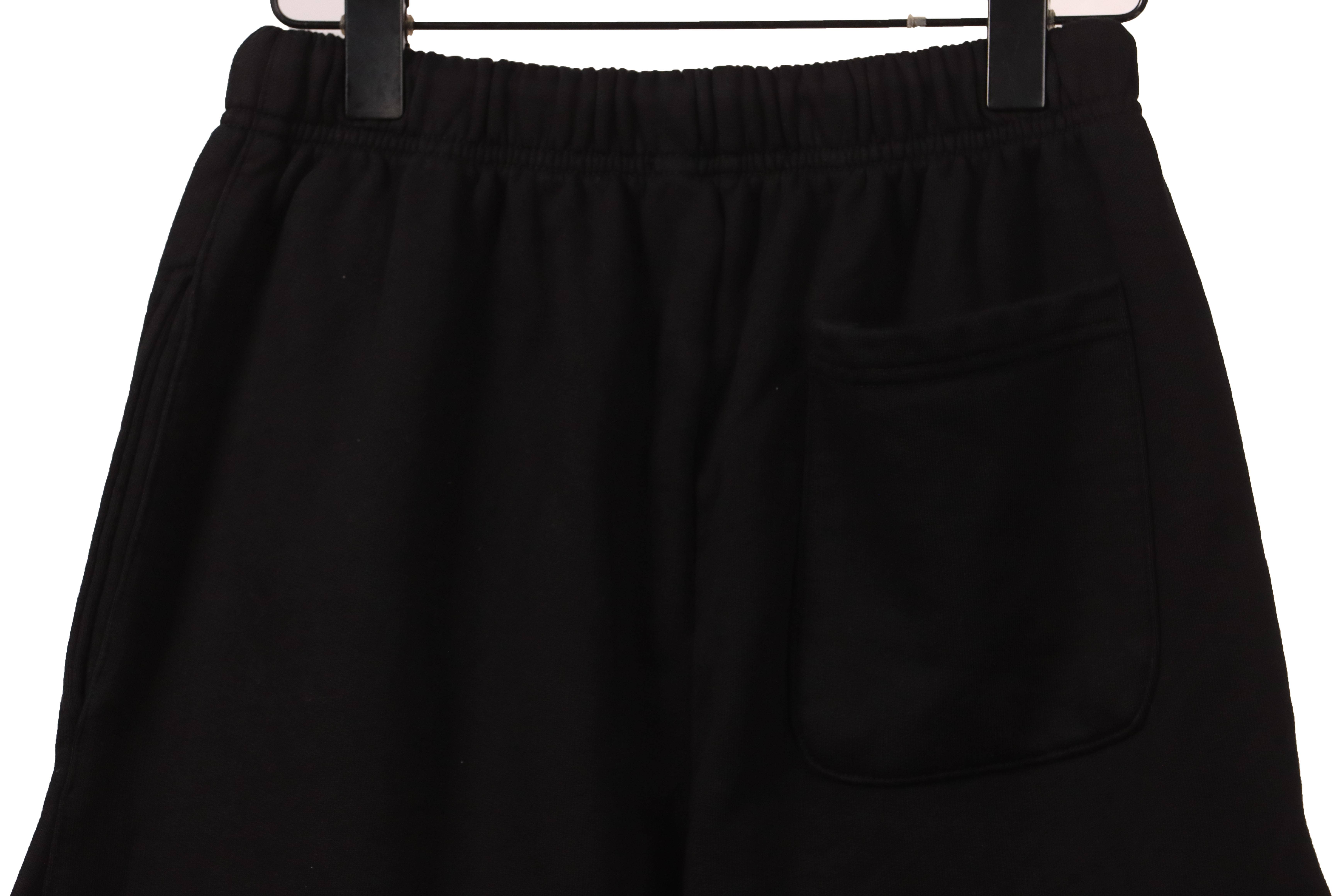 Chrome Hearts Distressed Patch Horseshoe Cross Shorts Black