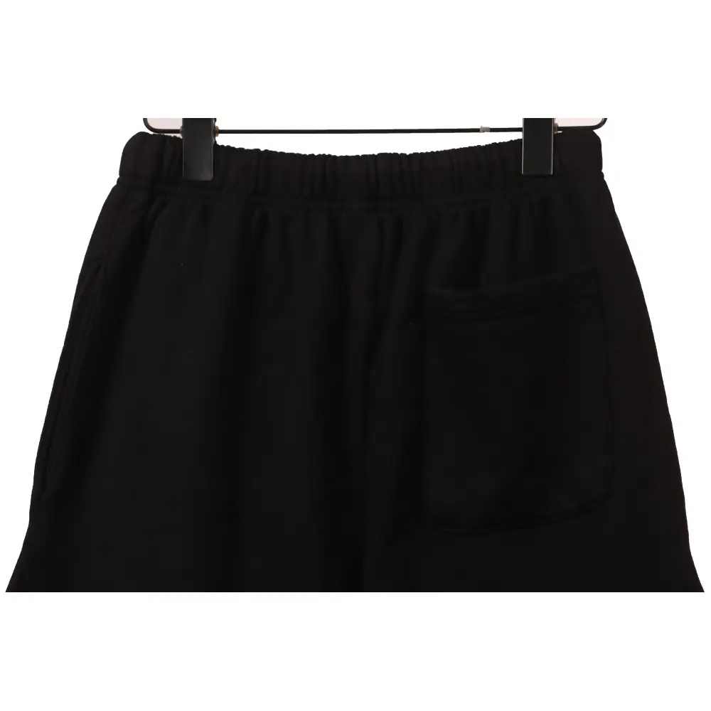 Chrome Hearts Distressed Patch Horseshoe Cross Shorts Black