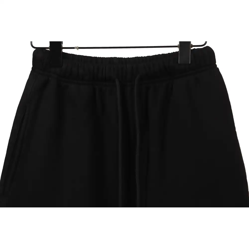 Chrome Hearts Distressed Patch Horseshoe Cross Shorts Black