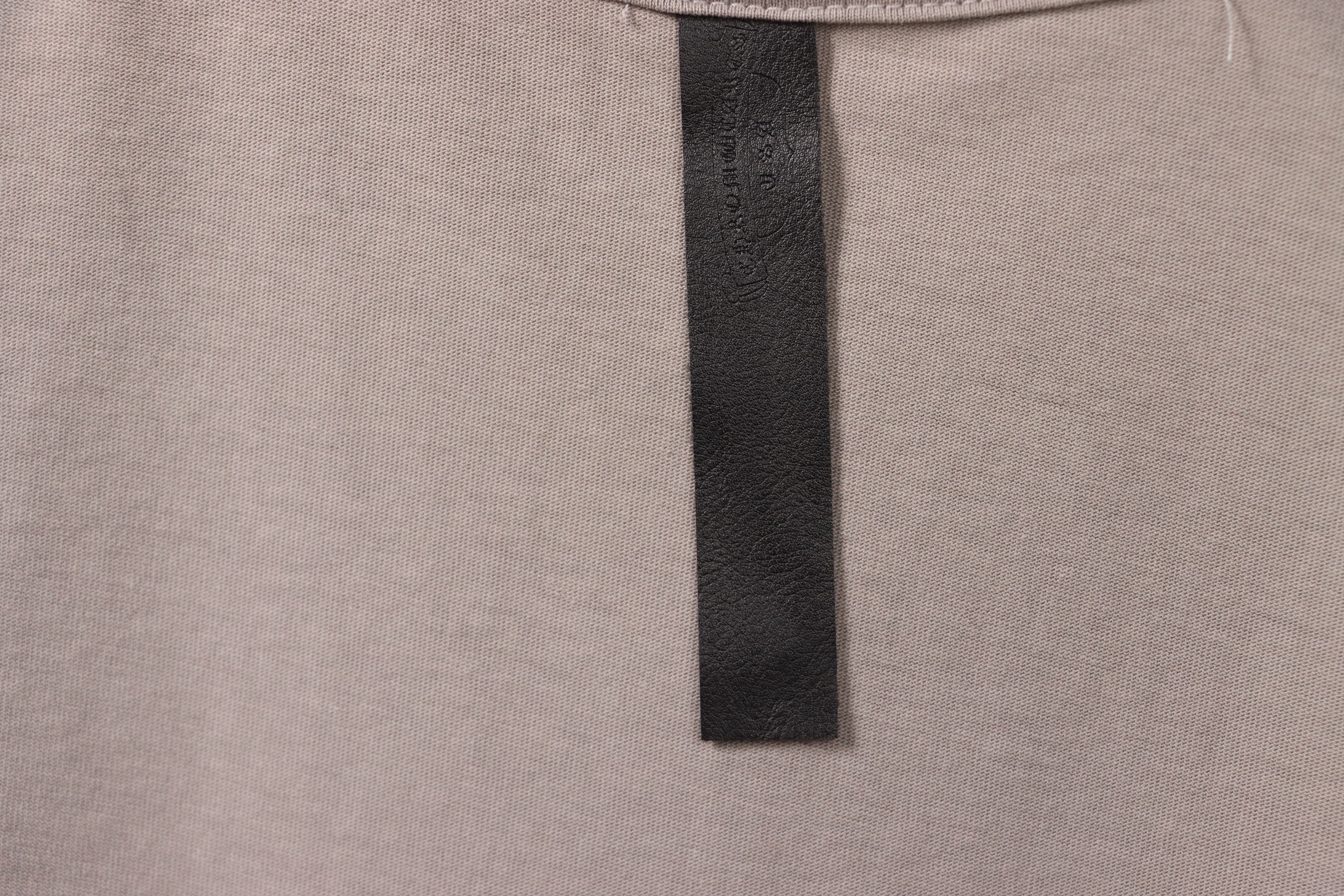 Chrome Hearts Distressed Washed Sanskrit Cross Short Sleeve Grey