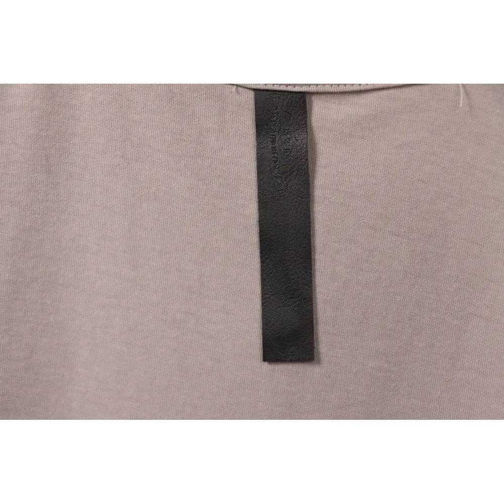 Chrome Hearts Distressed Washed Sanskrit Cross Short Sleeve Grey