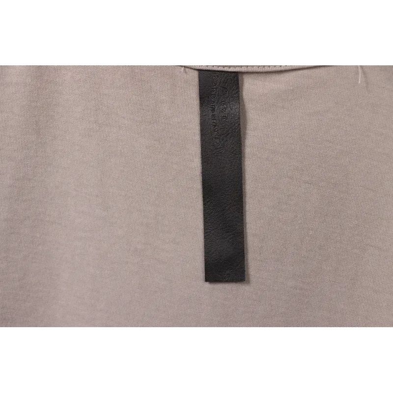 Chrome Hearts Distressed Washed Sanskrit Cross Short Sleeve Grey