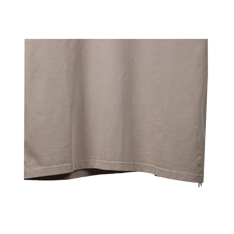 Chrome Hearts Distressed Washed Sanskrit Cross Short Sleeve Grey