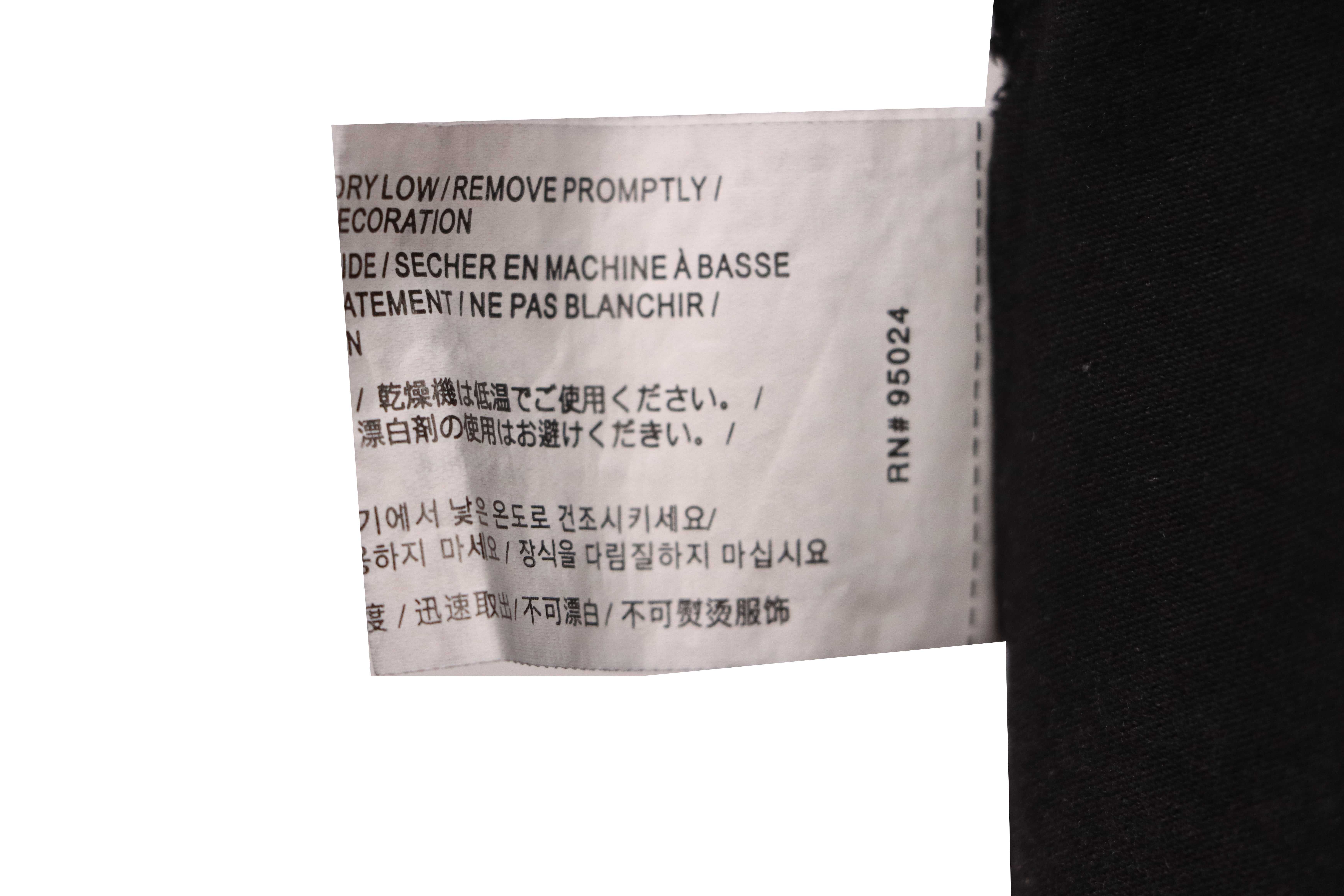 Chrome Hearts distressed washed Sanskrit cross short sleeves black