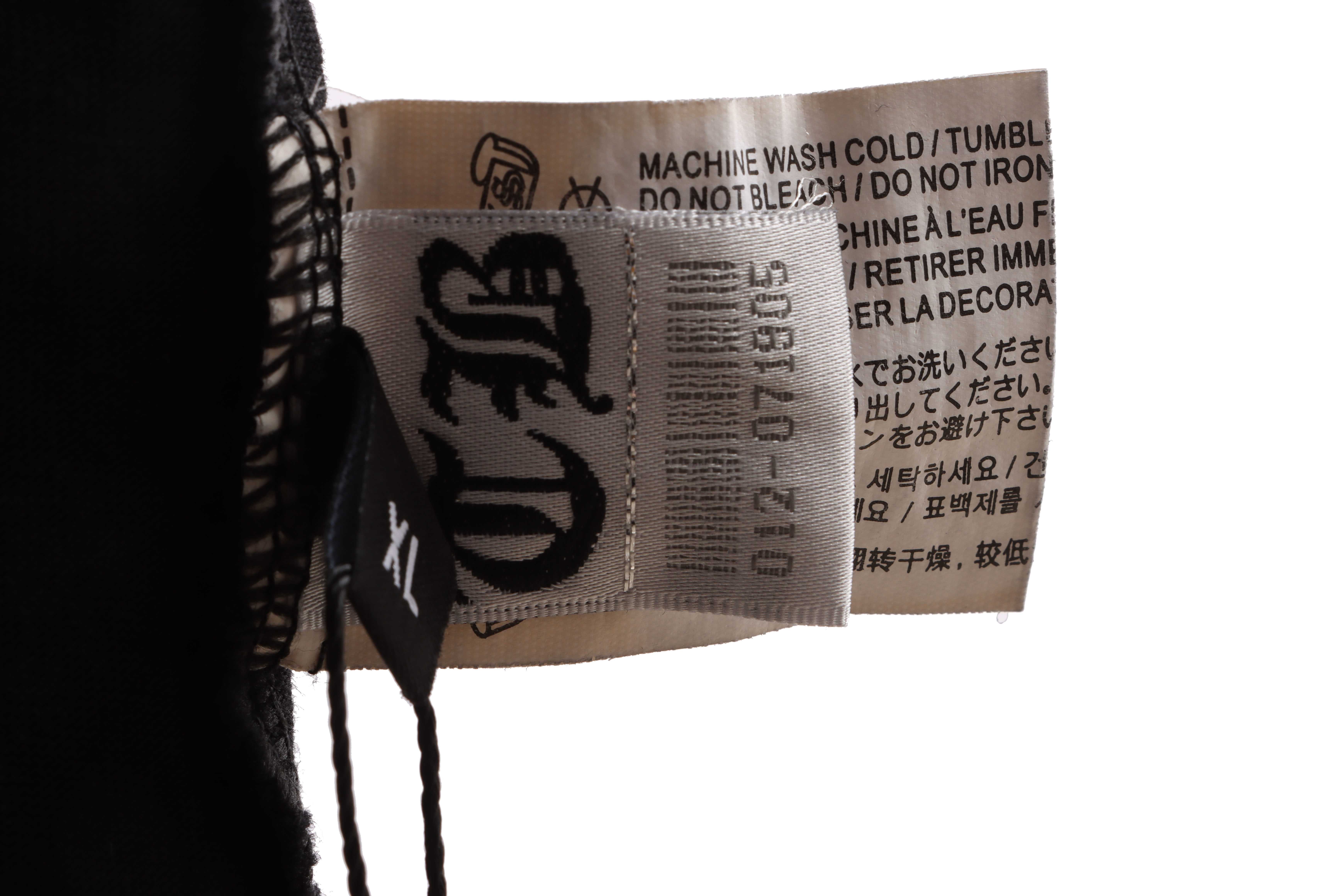 Chrome Hearts distressed washed silver horseshoe short sleeves black