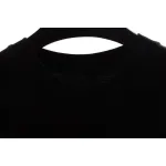 Chrome Hearts distressed washed silver horseshoe short sleeves black