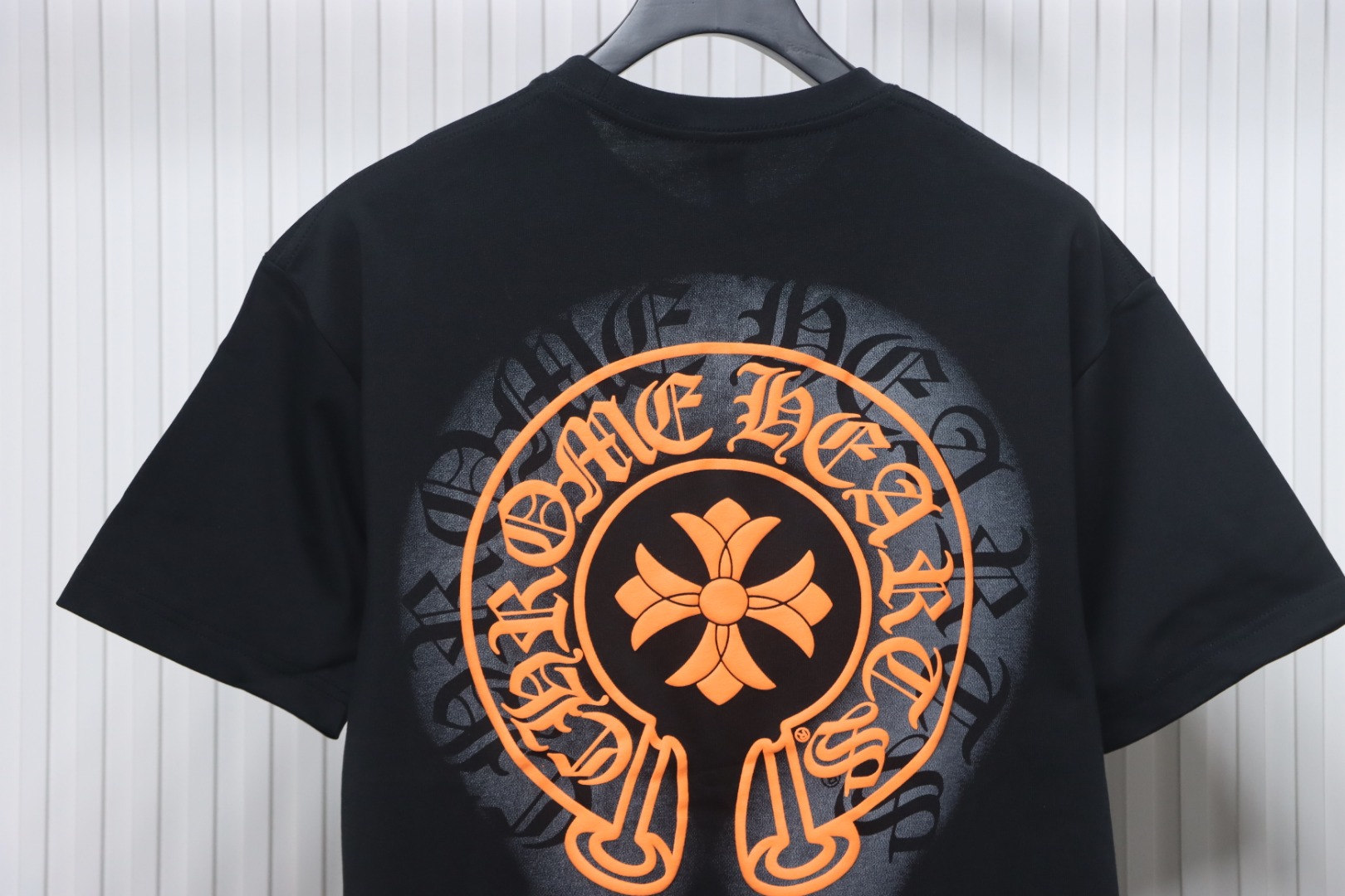 Chrome Hearts Double Shadow Horseshoe Print Short Sleeve Black