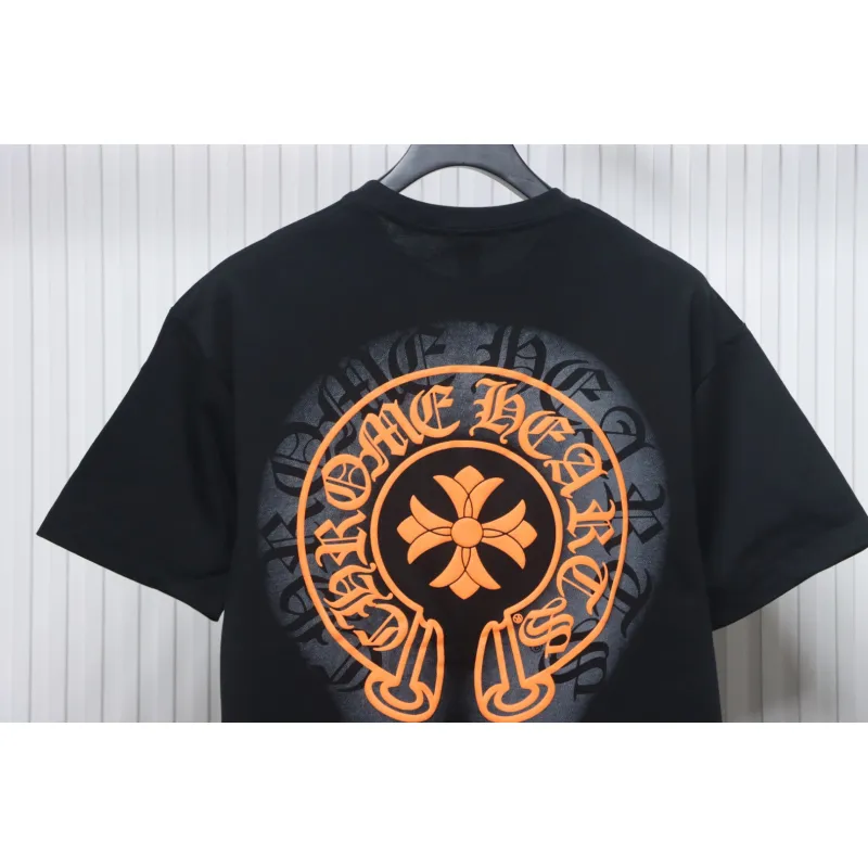 Chrome Hearts Double Shadow Horseshoe Print Short Sleeve Black
