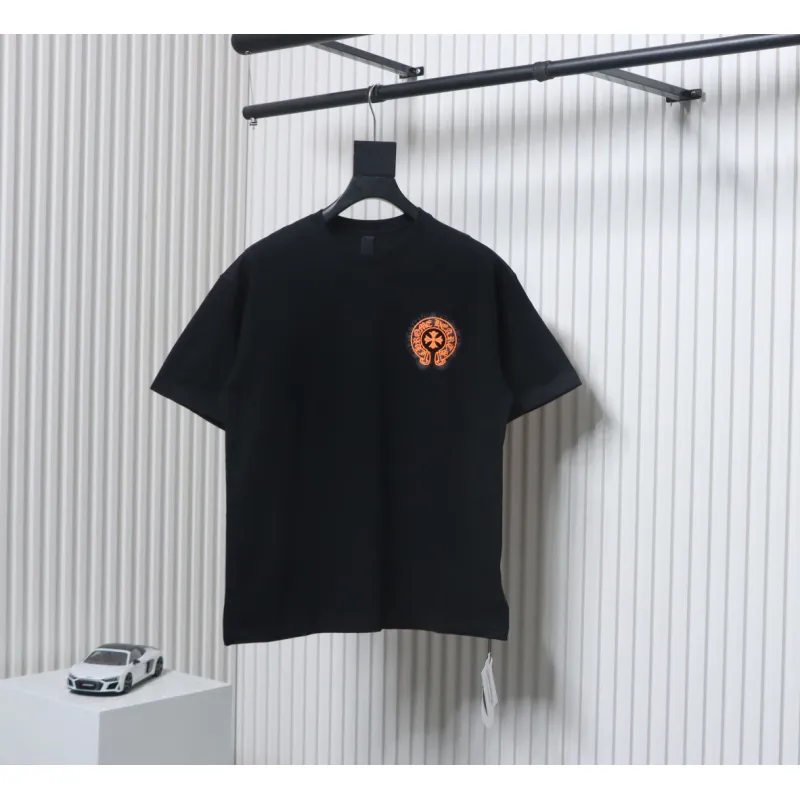 Chrome Hearts Double Shadow Horseshoe Print Short Sleeve Black