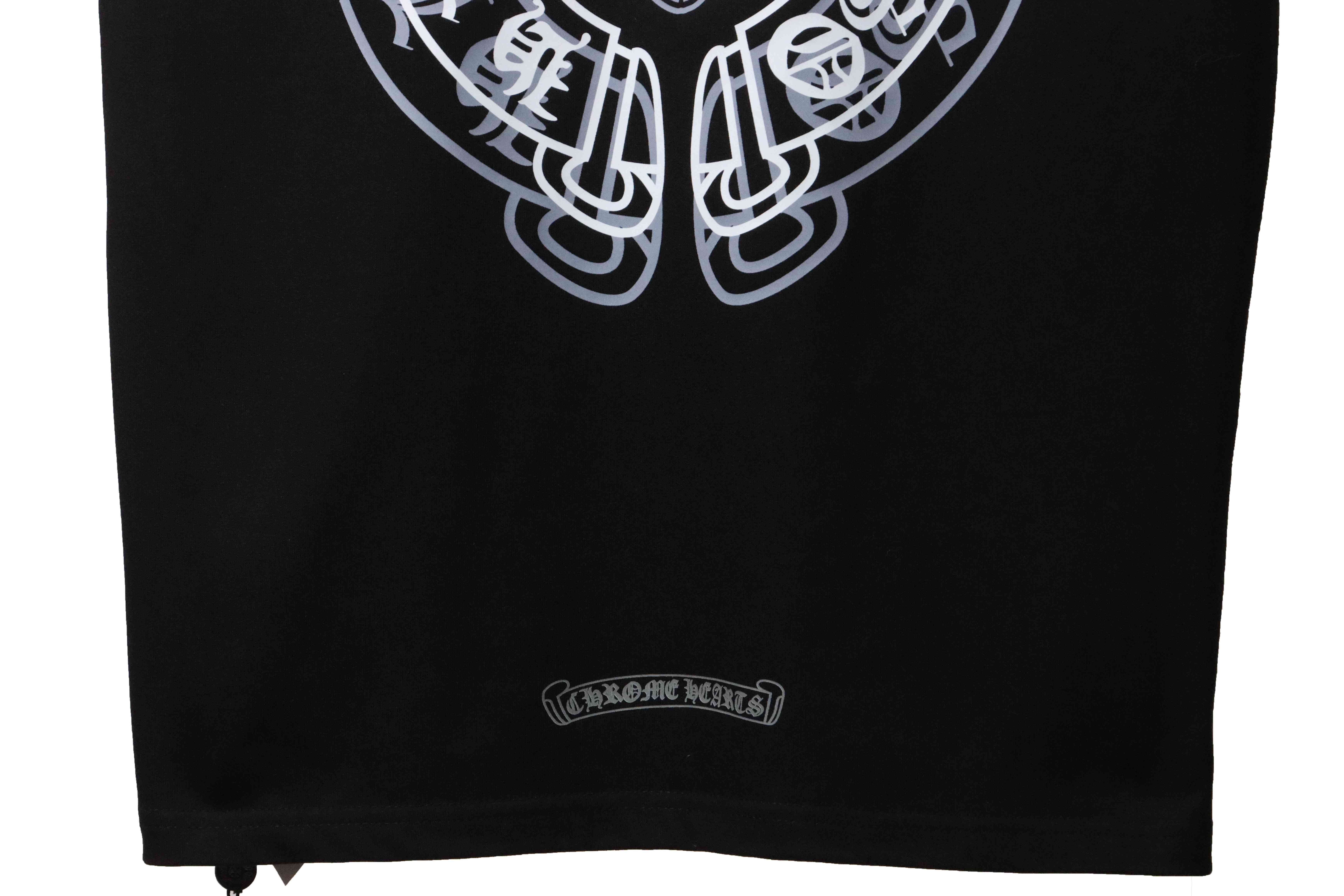 Chrome Hearts Dream Double Shadow Horseshoe Short Sleeve Black