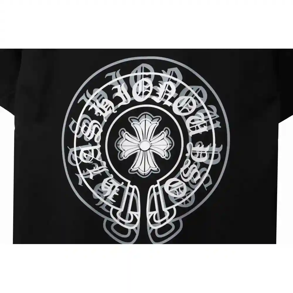 Chrome Hearts Dream Double Shadow Horseshoe Short Sleeve Black
