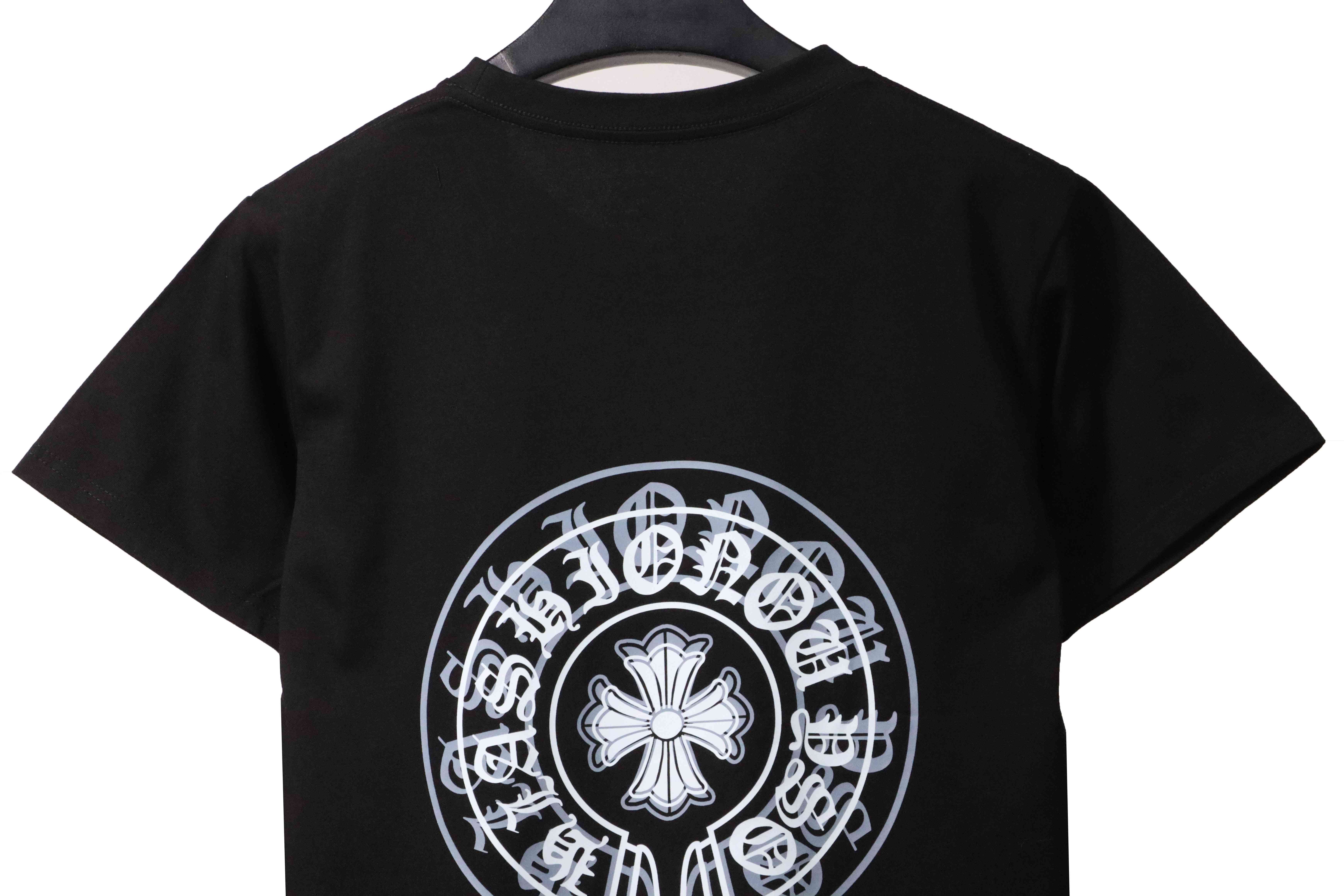 Chrome Hearts Dream Double Shadow Horseshoe Short Sleeve Black
