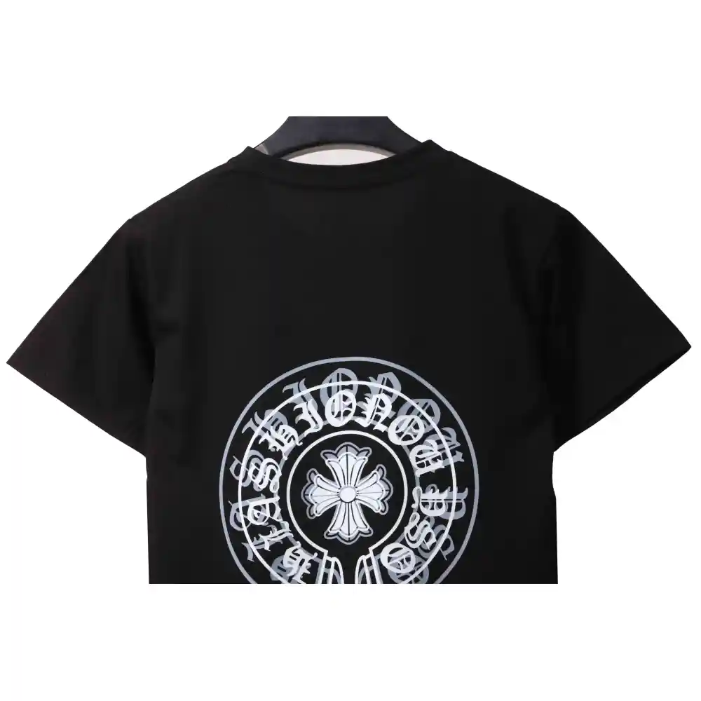 Chrome Hearts Dream Double Shadow Horseshoe Short Sleeve Black