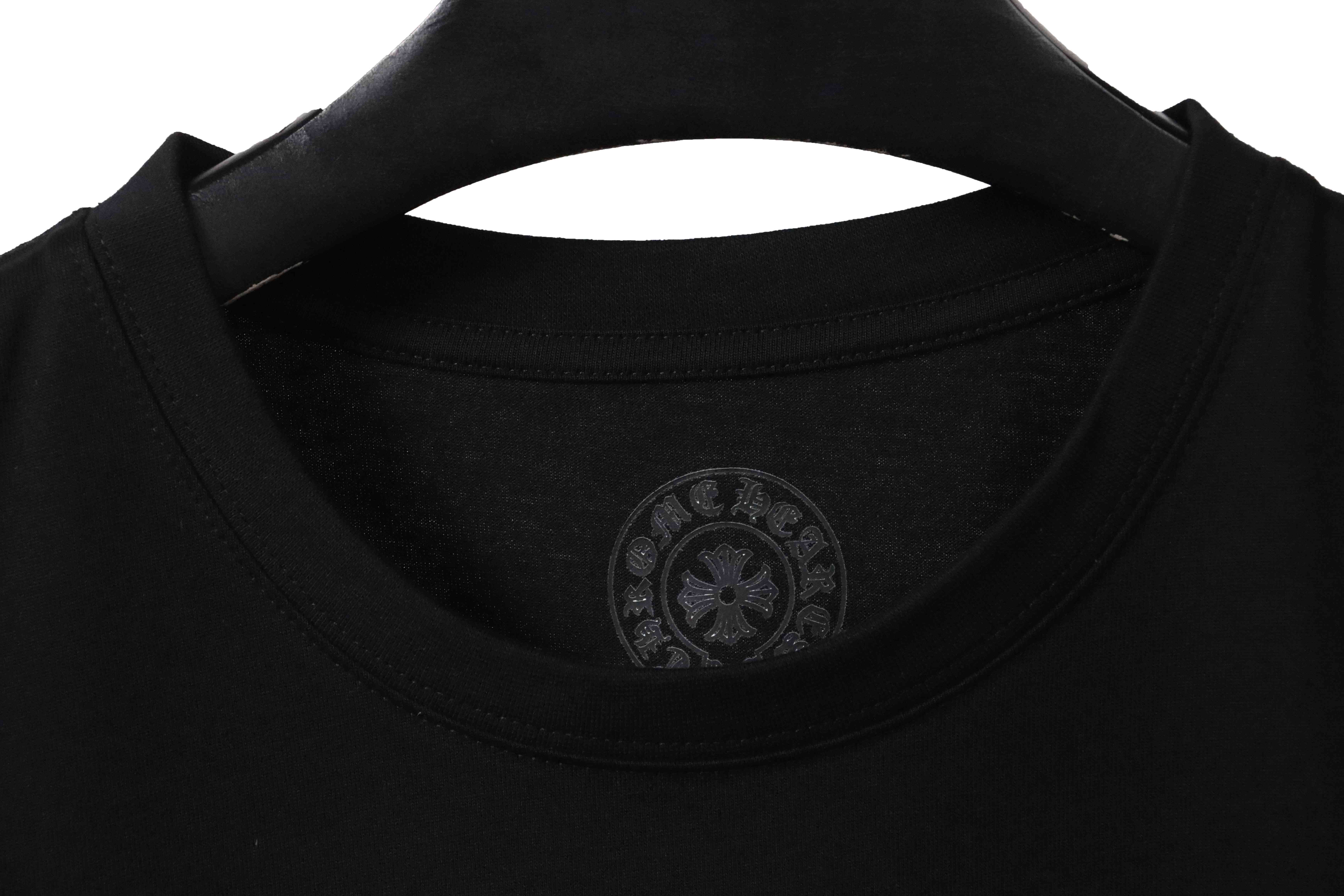 Chrome Hearts Dream Double Shadow Horseshoe Short Sleeve Black