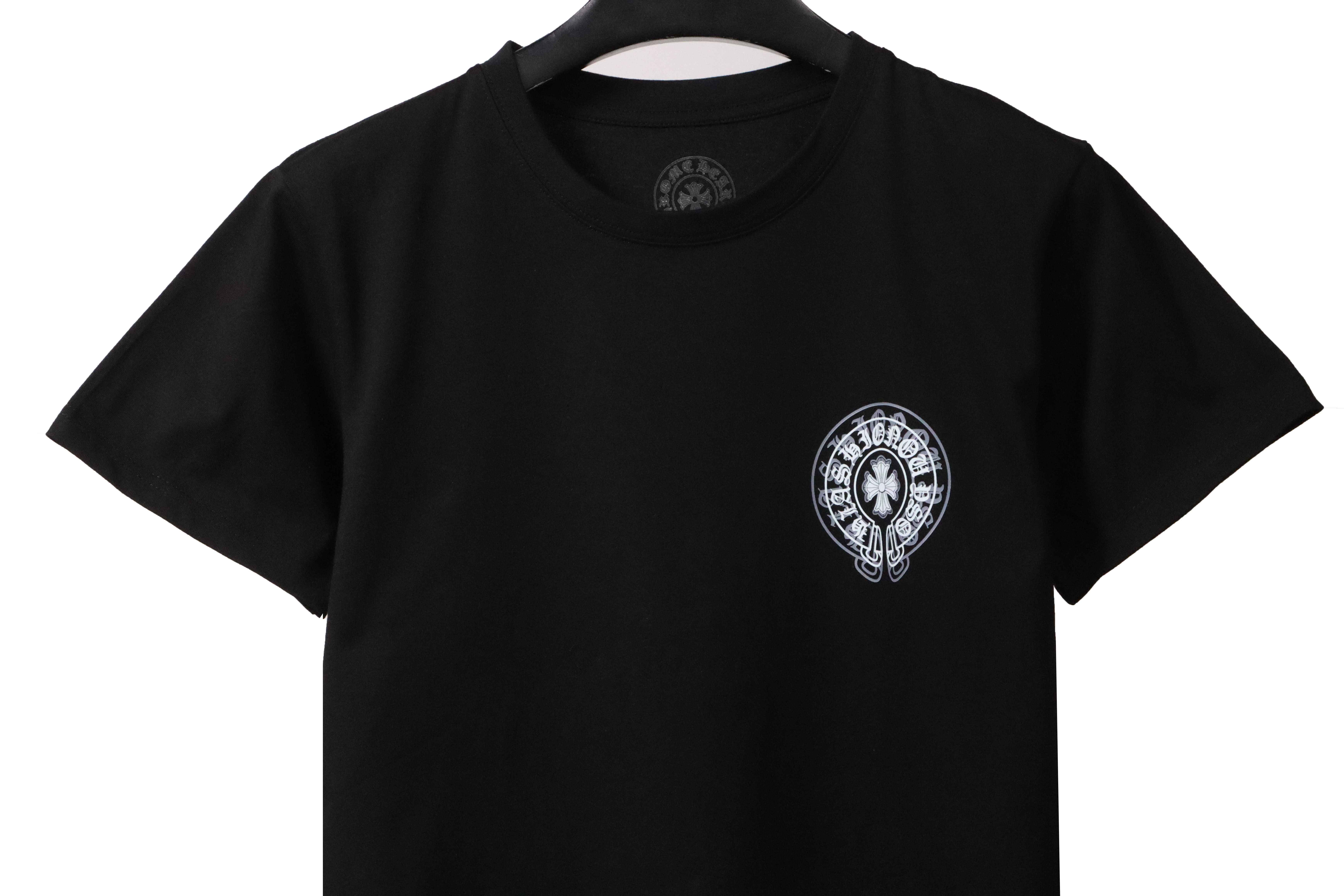 Chrome Hearts Dream Double Shadow Horseshoe Short Sleeve Black