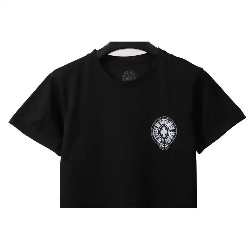 Chrome Hearts Dream Double Shadow Horseshoe Short Sleeve Black