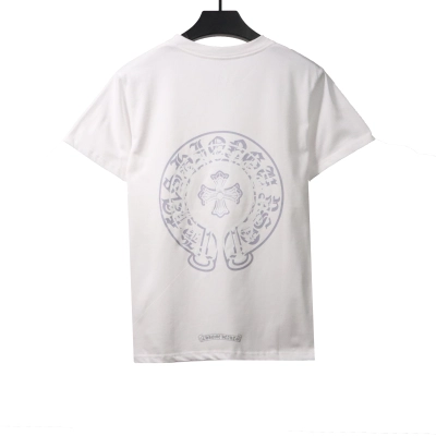 Chrome Hearts Dream Double Shadow Horseshoe Short Sleeve White 01