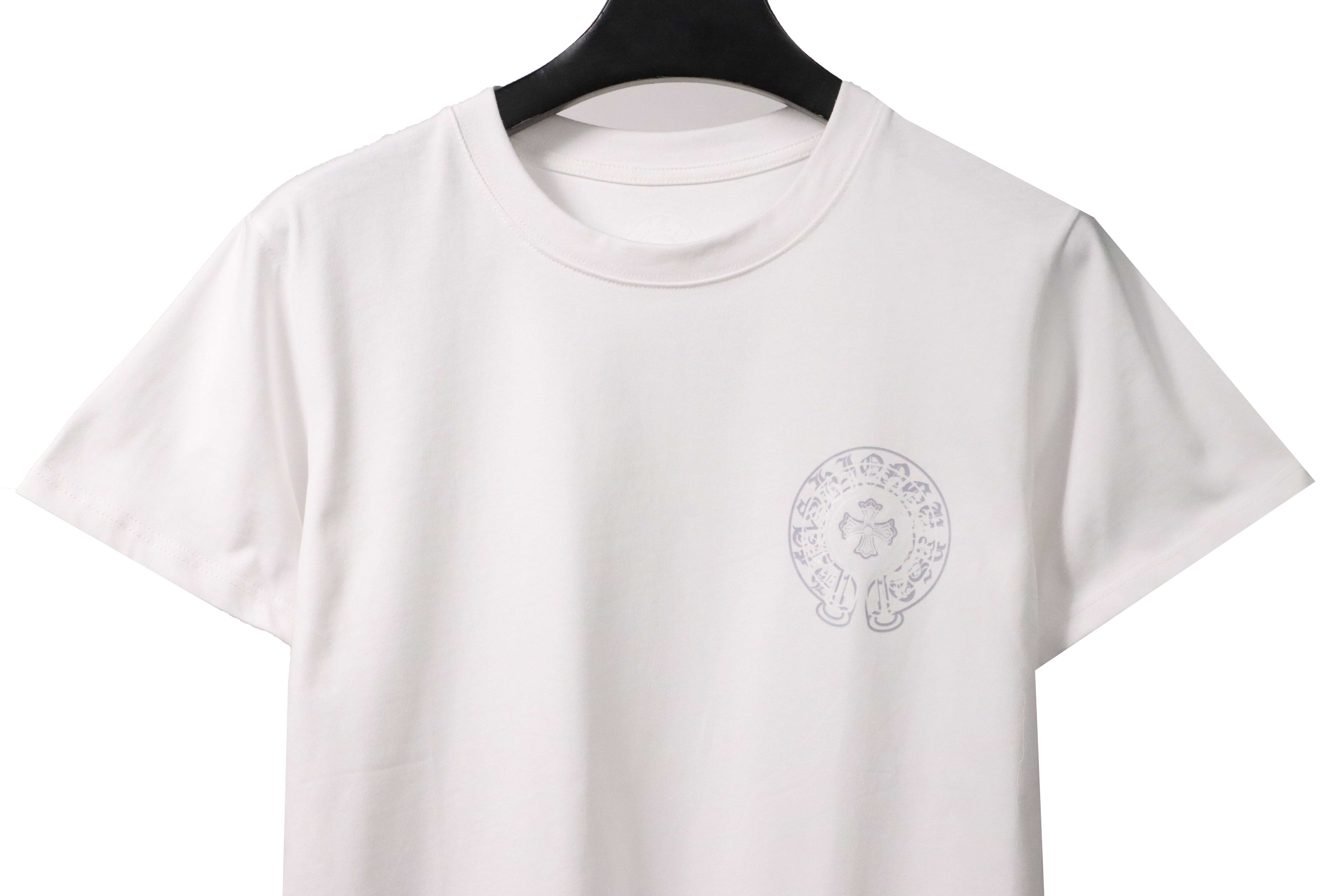 Chrome Hearts Dream Double Shadow Horseshoe Short Sleeve White