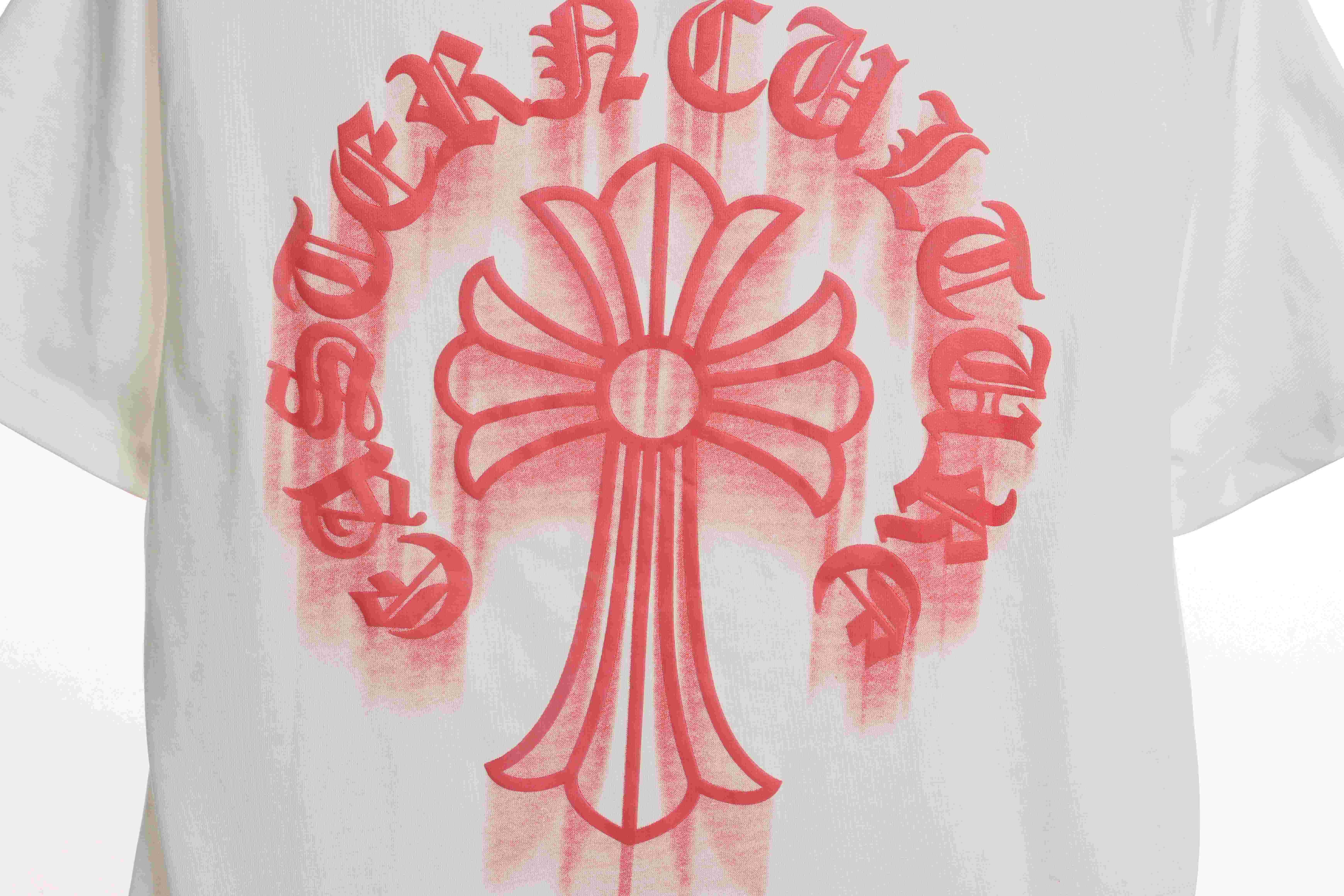 Chrome Hearts Fluid Cross Warm Short Sleeve White