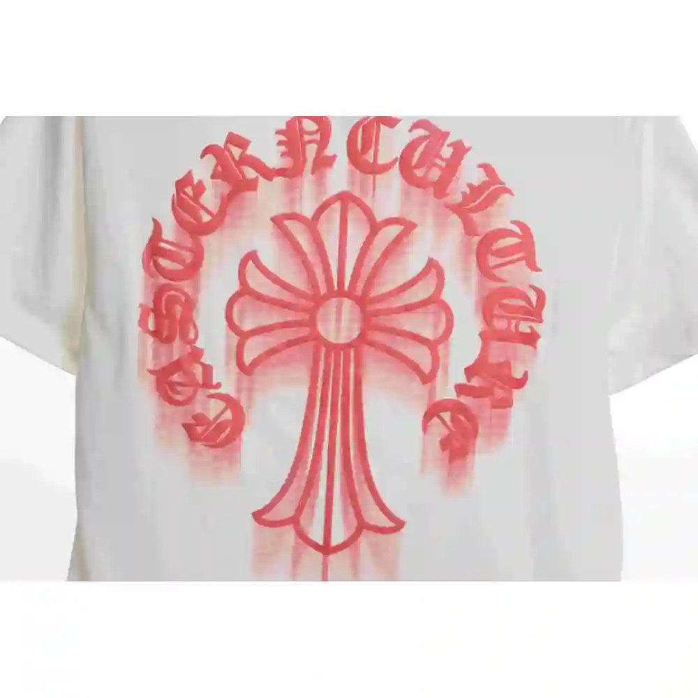 Chrome Hearts Fluid Cross Warm Short Sleeve White
