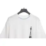 Chrome Hearts Fluid Sanskrit Large Cross Short Sleeve White