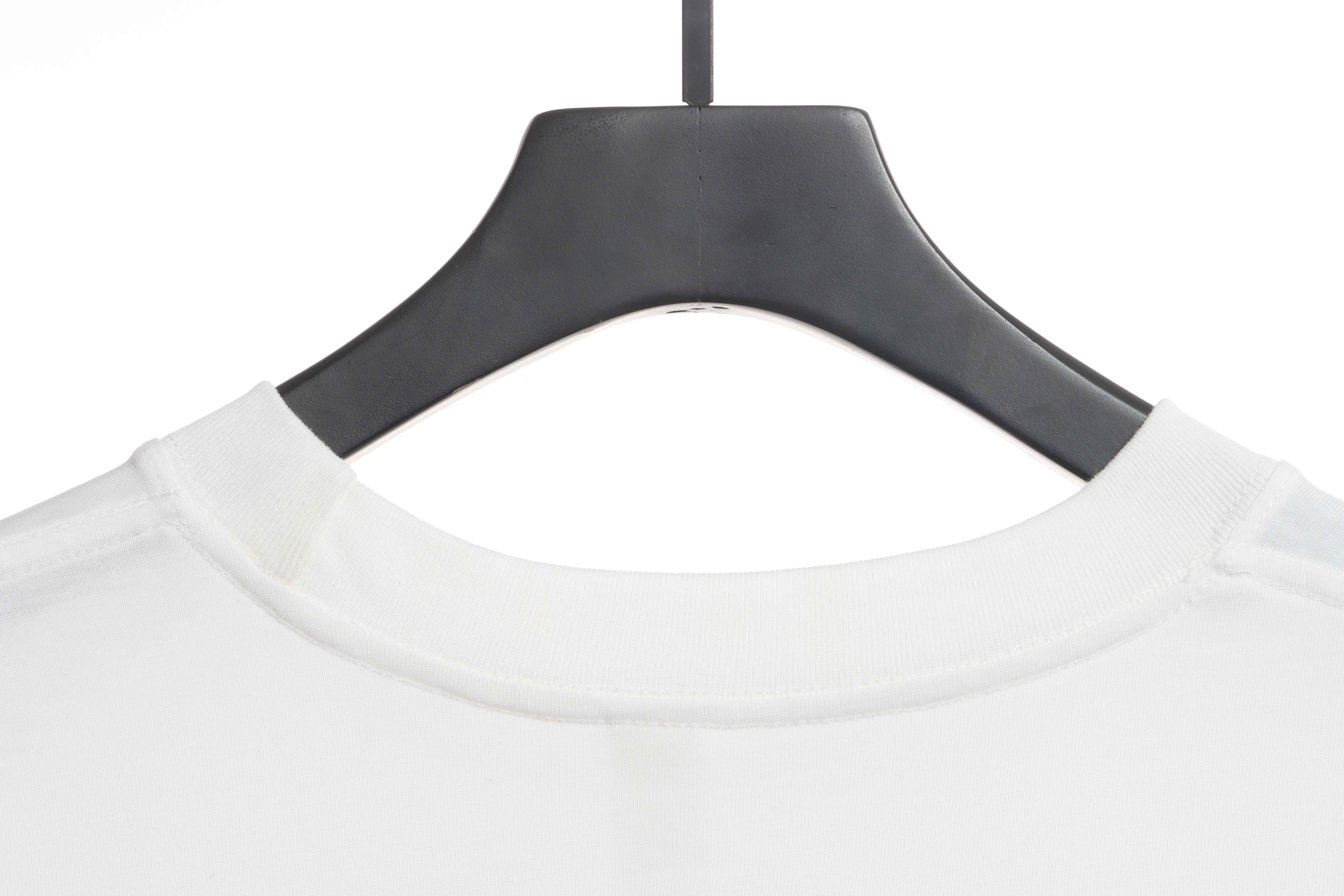 Chrome Hearts Fluid Sanskrit Large Cross Short Sleeve White