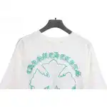 Chrome Hearts Fluid Sanskrit Large Cross Short Sleeve White