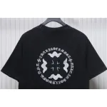 Chrome Hearts Heavy Embroidery Spray Monkey Distressed Short Sleeve Black