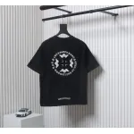 Chrome Hearts Heavy Embroidery Spray Monkey Distressed Short Sleeve Black