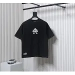 Chrome Hearts Heavy Embroidery Spray Monkey Distressed Short Sleeve Black
