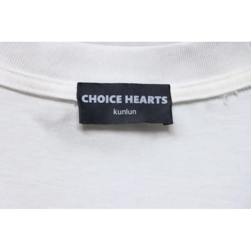 Chrome Hearts Heavy Embroidery Spray Monkey Distressed Short Sleeve White
