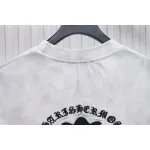 Chrome Hearts Heavy Embroidery Spray Monkey Distressed Short Sleeve White