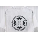 Chrome Hearts Heavy Embroidery Spray Monkey Distressed Short Sleeve White