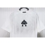 Chrome Hearts Heavy Embroidery Spray Monkey Distressed Short Sleeve White