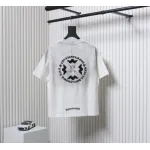 Chrome Hearts Heavy Embroidery Spray Monkey Distressed Short Sleeve White