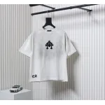 Chrome Hearts Heavy Embroidery Spray Monkey Distressed Short Sleeve White