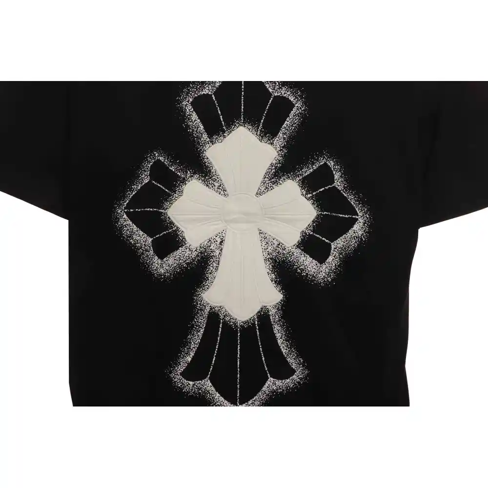 Chrome Hearts Heavy Industry Cross Sanskrit Short Sleeve Black