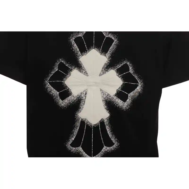 Chrome Hearts Heavy Industry Cross Sanskrit Short Sleeve Black