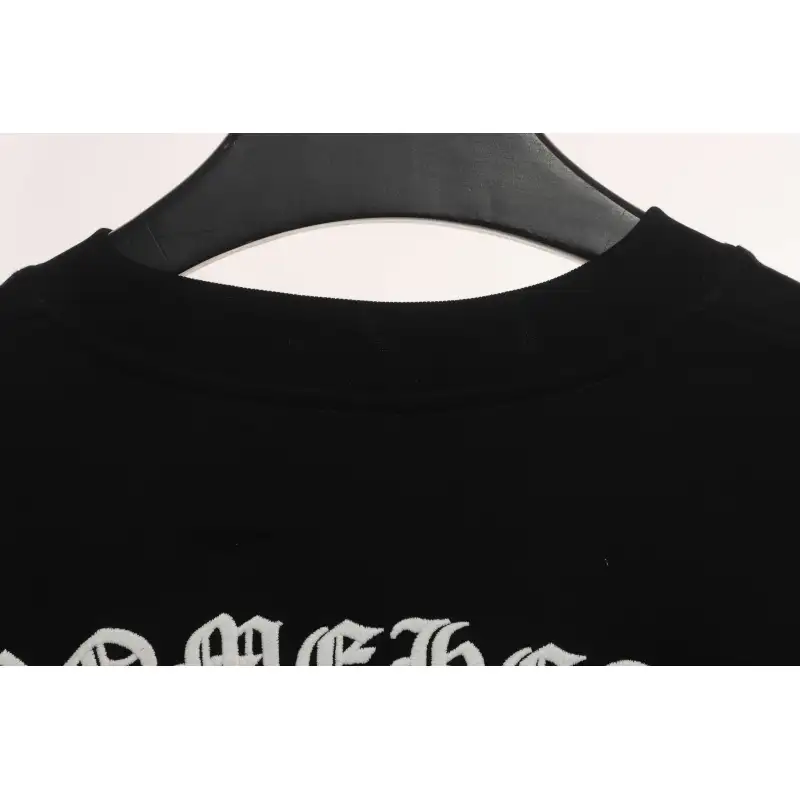 Chrome Hearts Heavy Industry Cross Sanskrit Short Sleeve Black