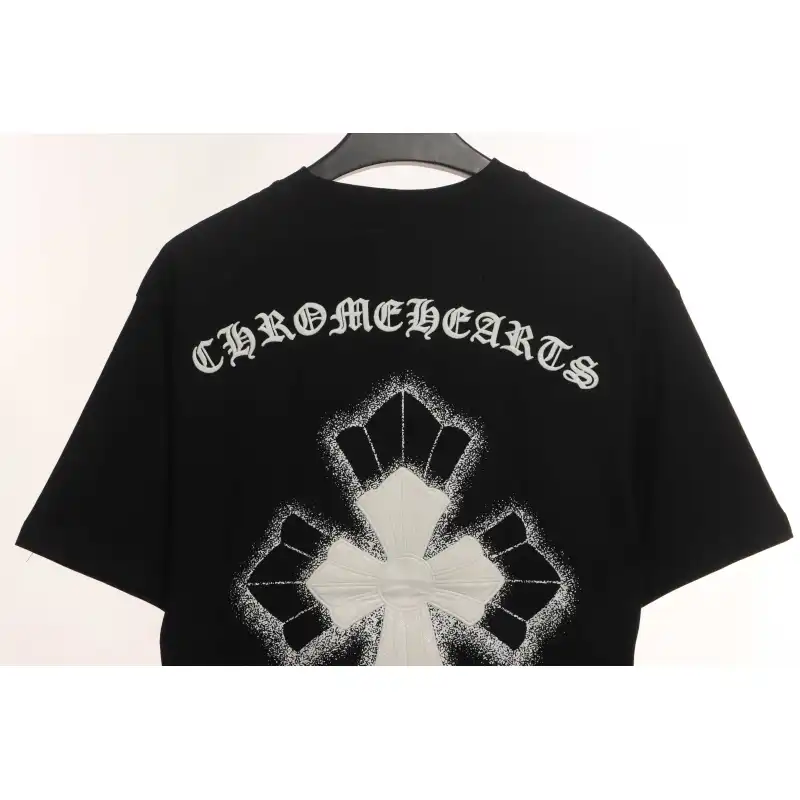 Chrome Hearts Heavy Industry Cross Sanskrit Short Sleeve Black