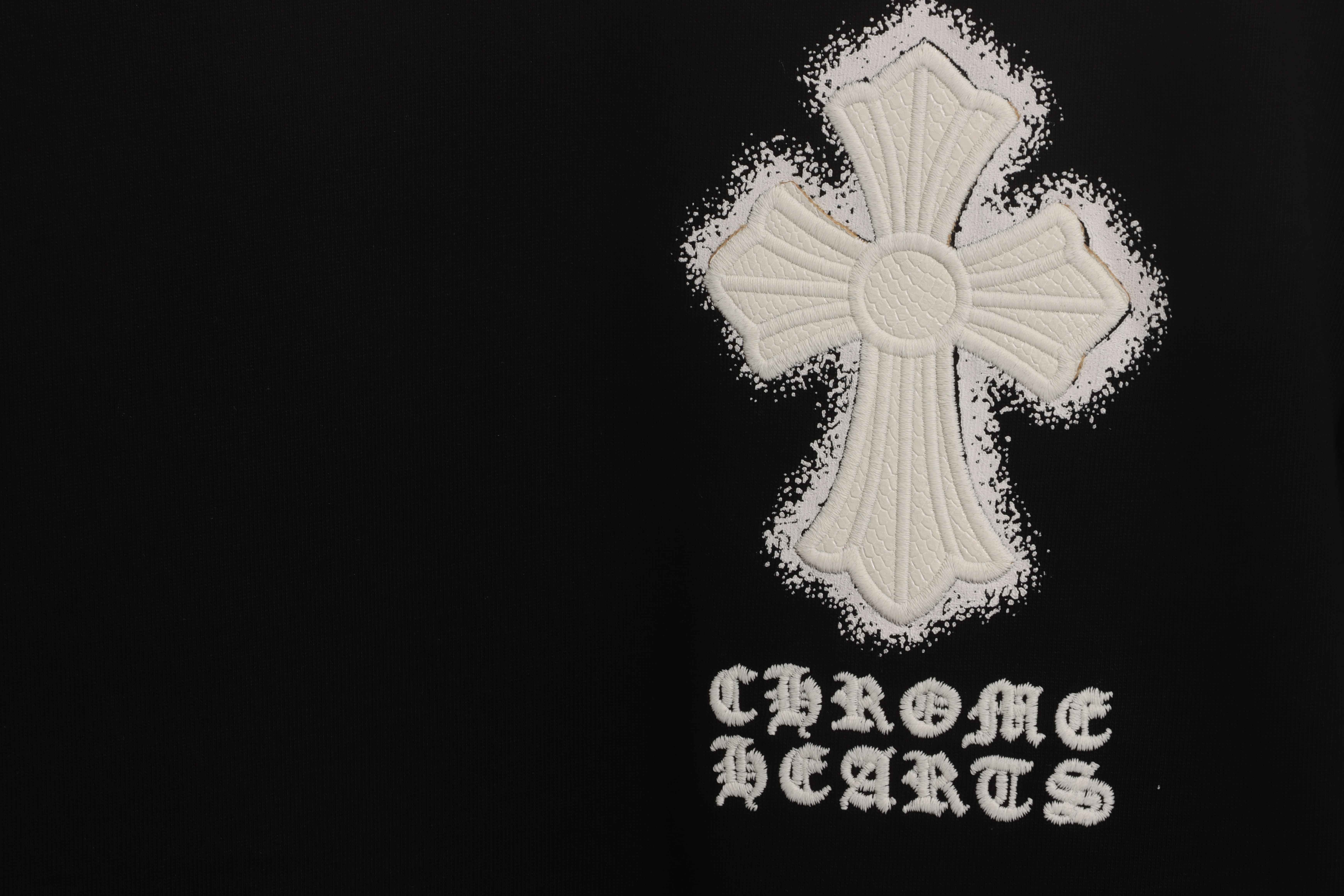 Chrome Hearts Heavy Industry Cross Sanskrit Short Sleeve Black