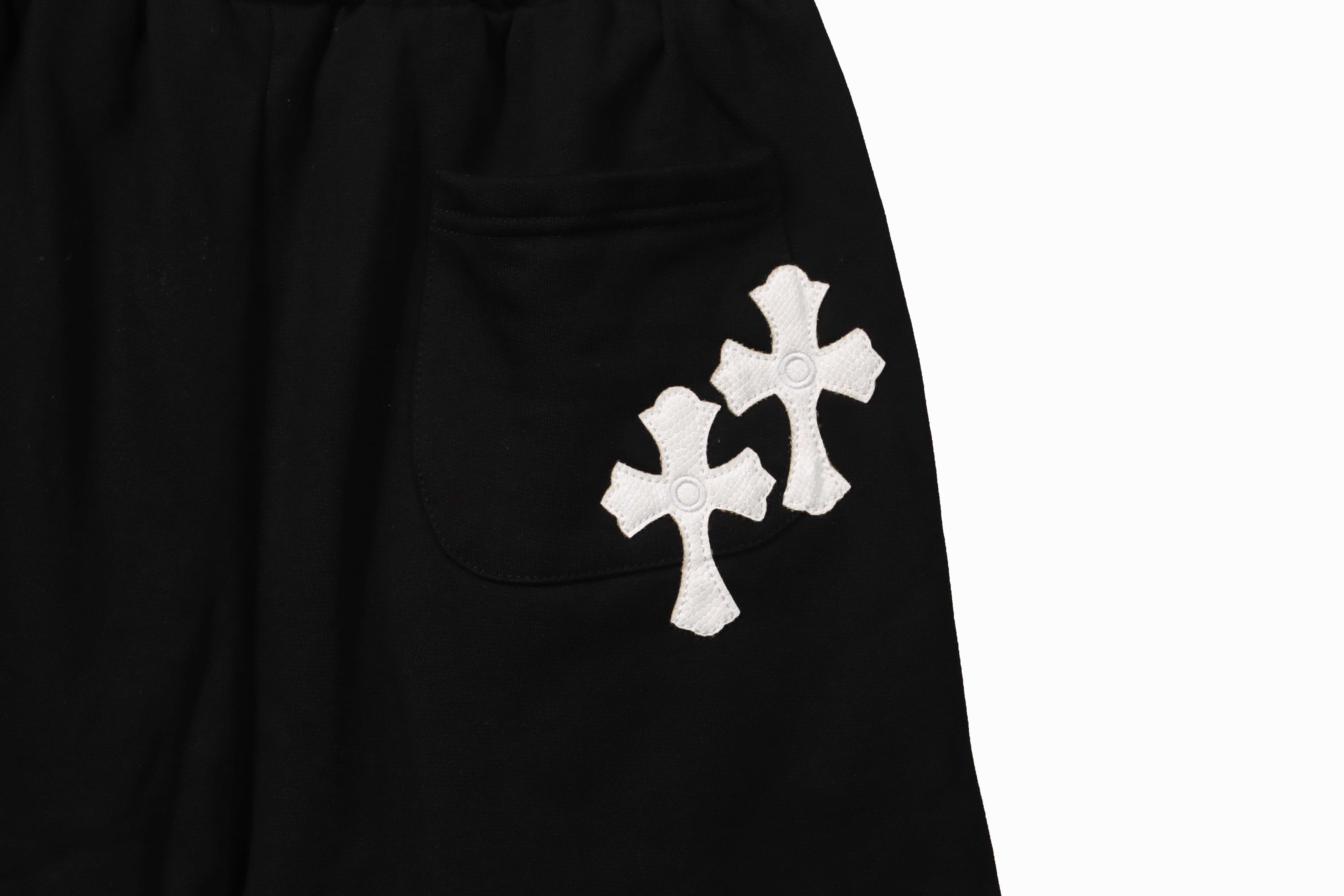 Chrome Hearts Horseshoe Cross Shorts Black