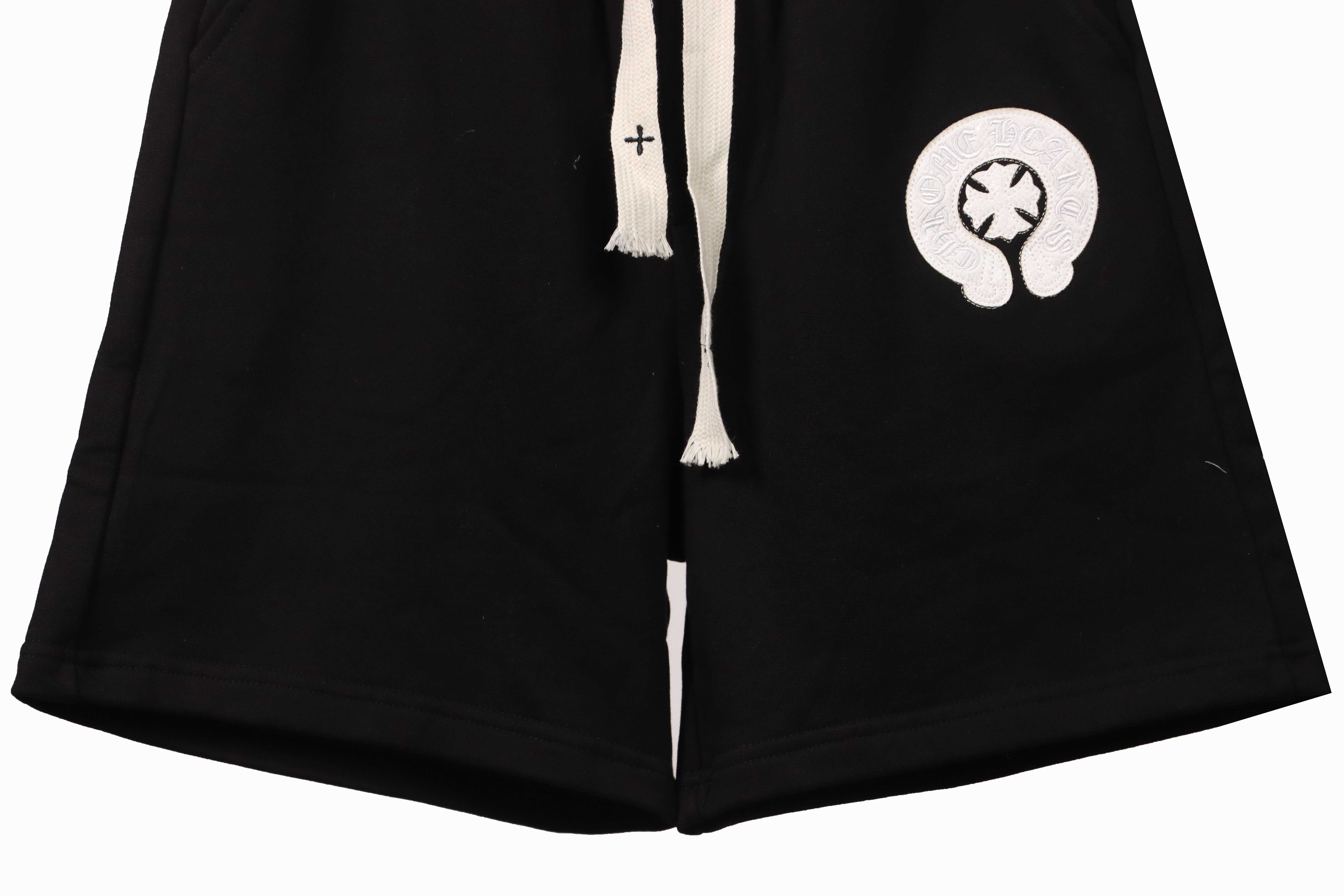 Chrome Hearts Horseshoe Cross Shorts Black