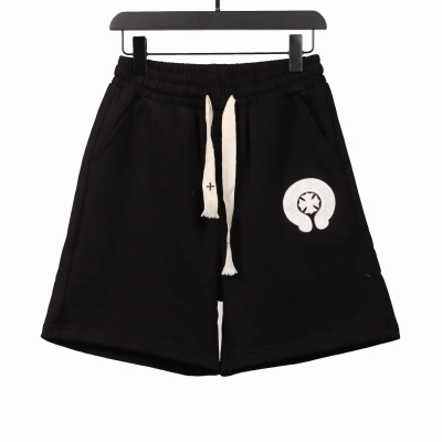 Chrome Hearts Horseshoe Cross Shorts Black 01