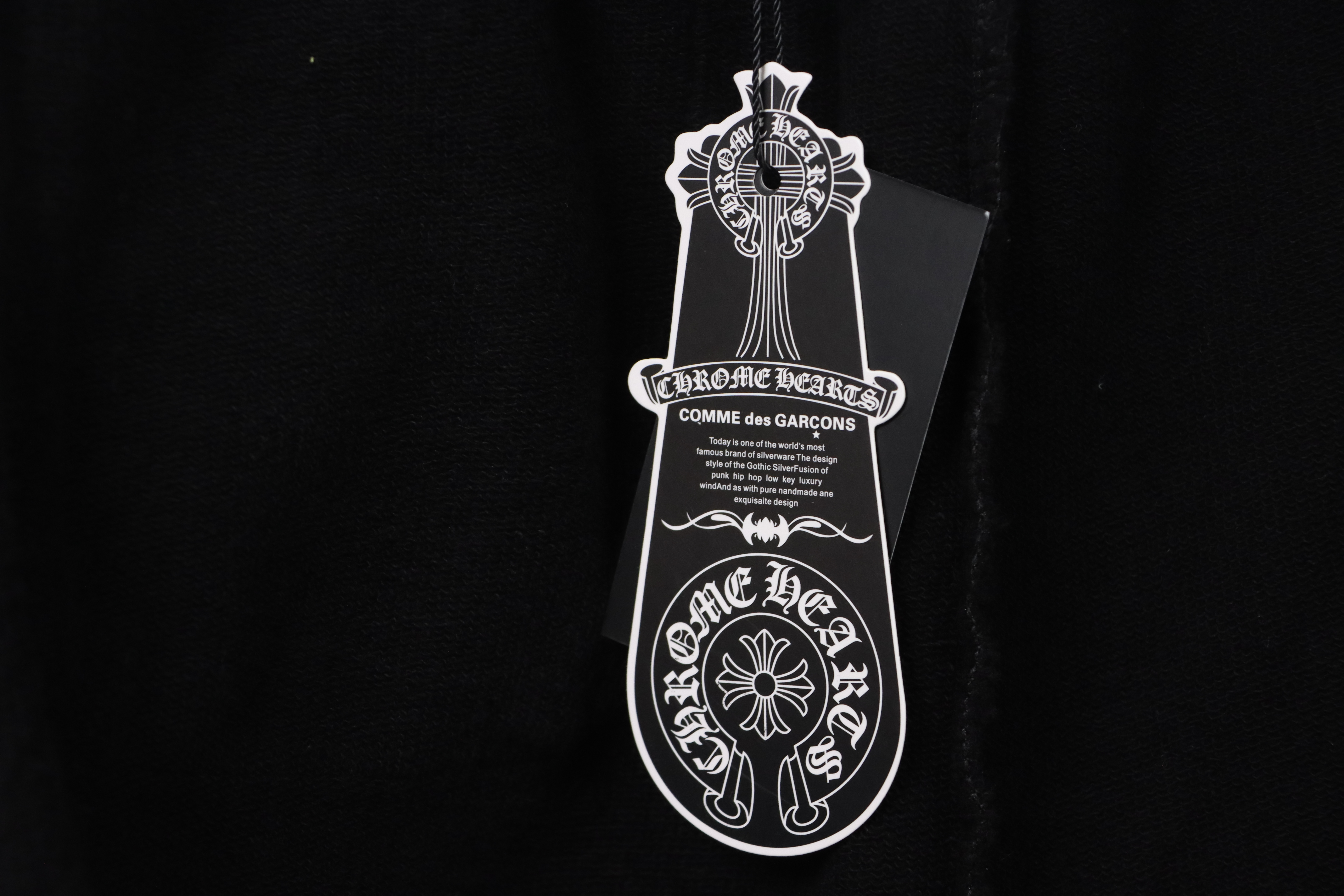 Chrome Hearts Horseshoe Distressed Sanskrit Shorts Black