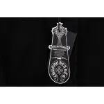 Chrome Hearts Horseshoe Distressed Sanskrit Shorts Black